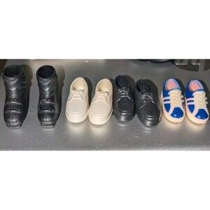 Vintage Lot Ken Doll Shoes - Dress, Boots, Tennis Shoes Lot Of 4